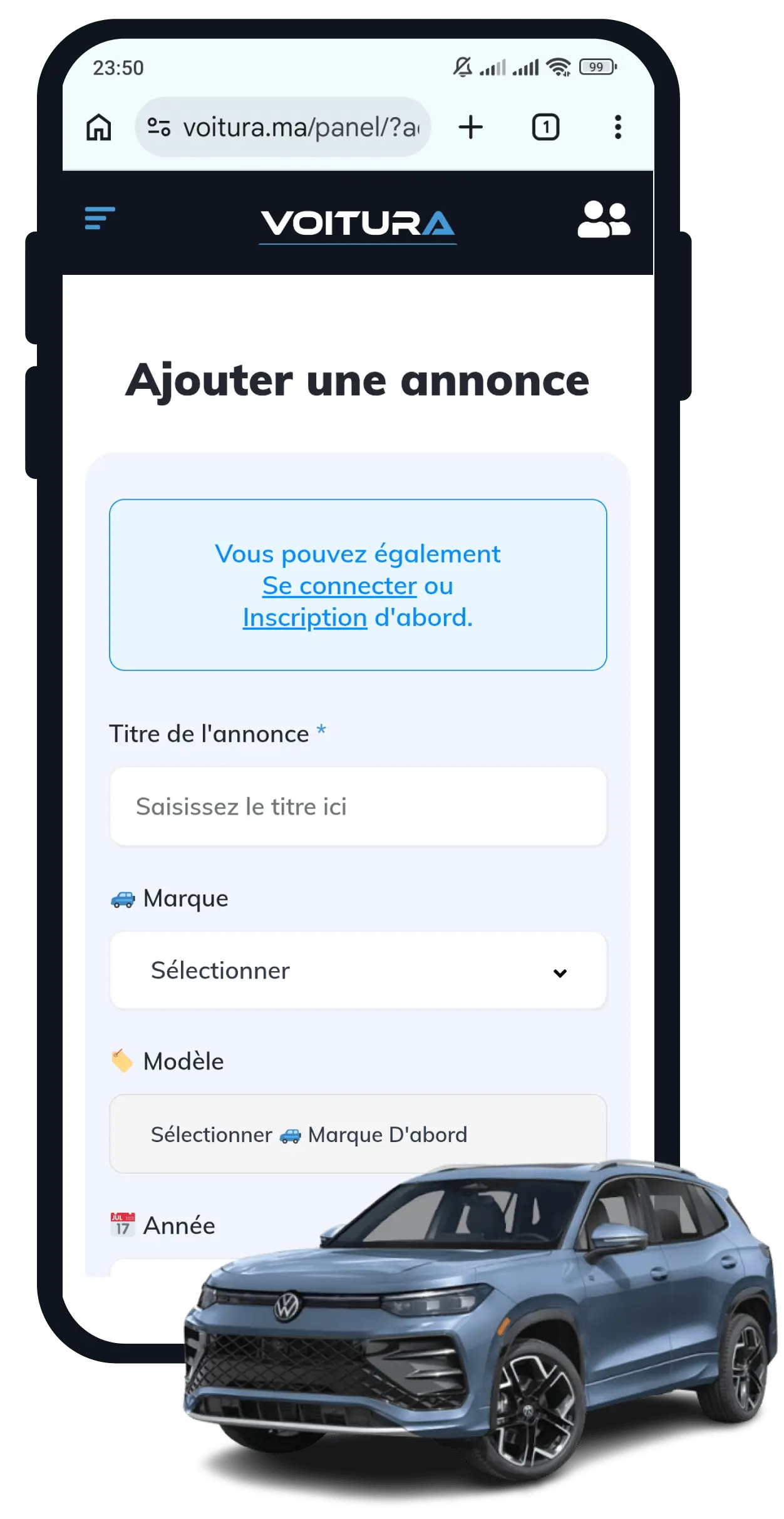 Vendre sa voiture au Maroc avec une annonce gratuite sur Voitura.ma